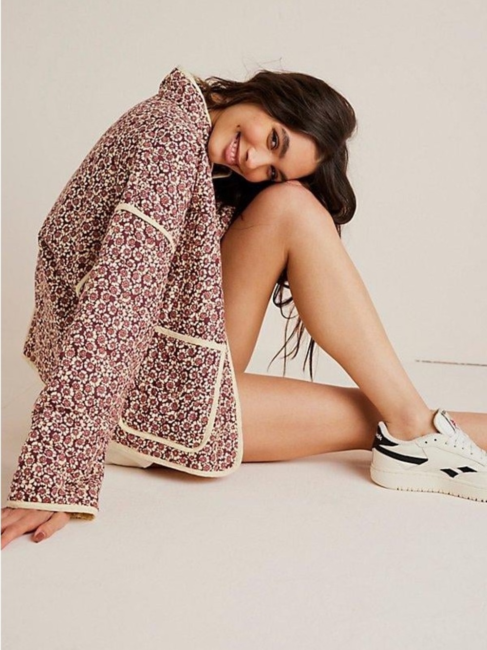 Free People Plum Maroon Floral Slip Dress